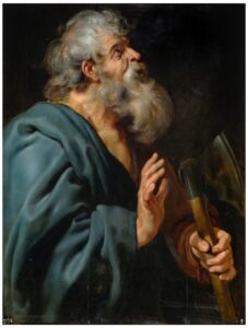 A painting of Saint Matthias by Peter Paul Rubens